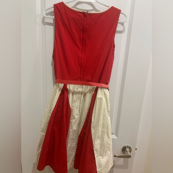 Bea and Dot by ModCloth Vintage style, Red and cream coloured dress. - Picture 2 of 8
